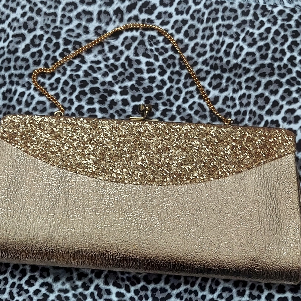 ❣ Gold, sparkle clutch